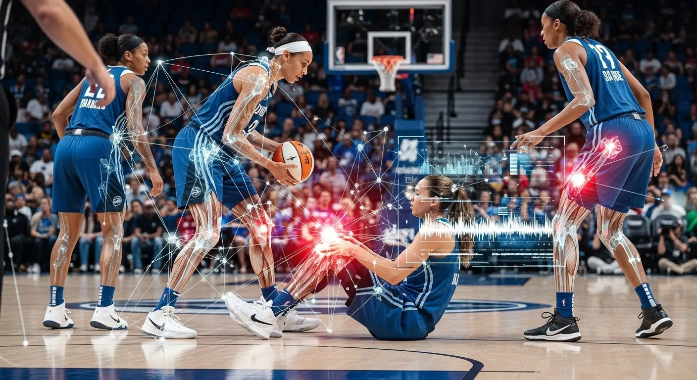 WNBA game symbolizing injury analysis.