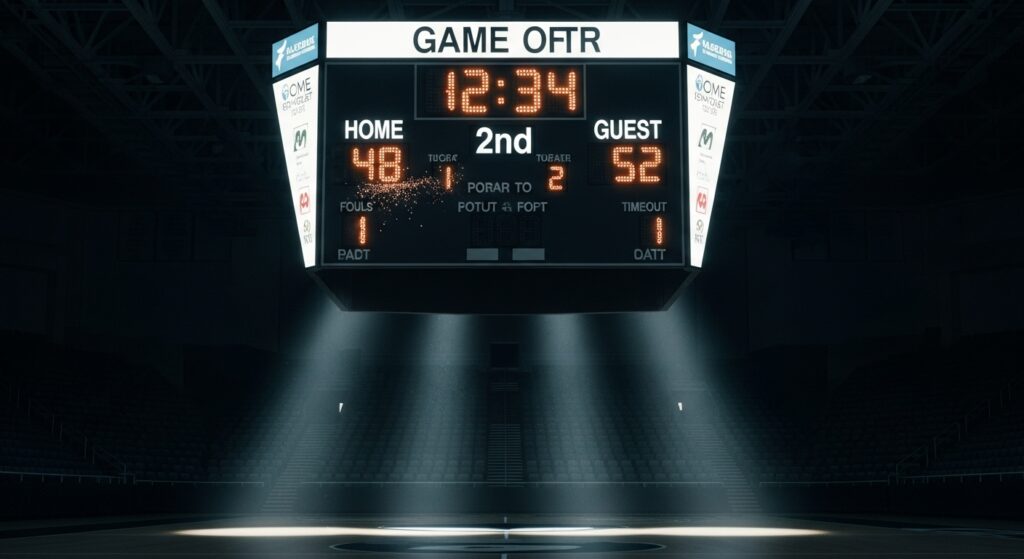 lacrosse game duration scoreboard.