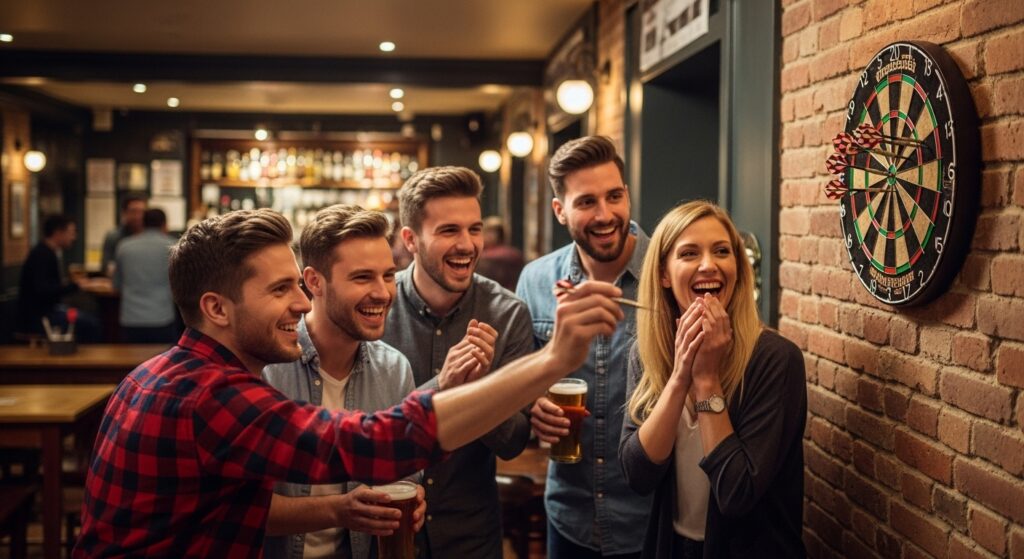 bar dart games with friends