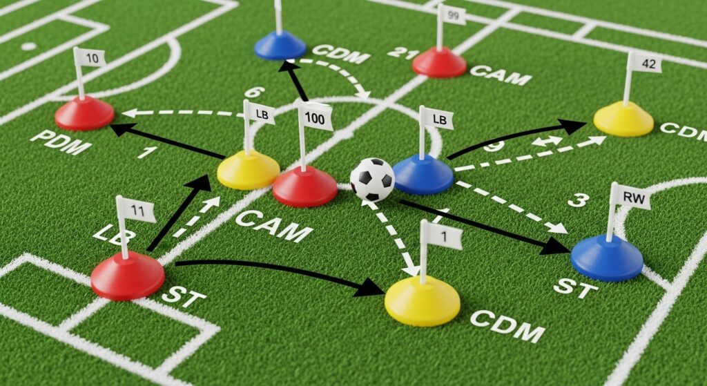 Player role for 4-2-3-1 formation showing movement and positional responsibilities.