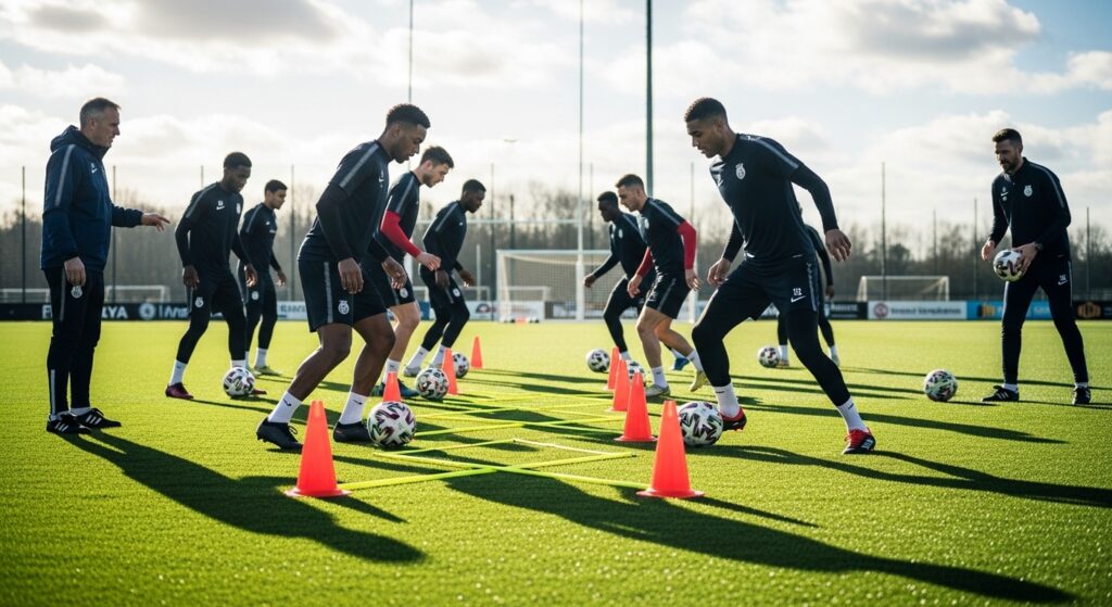 soccer dribbling drills training session