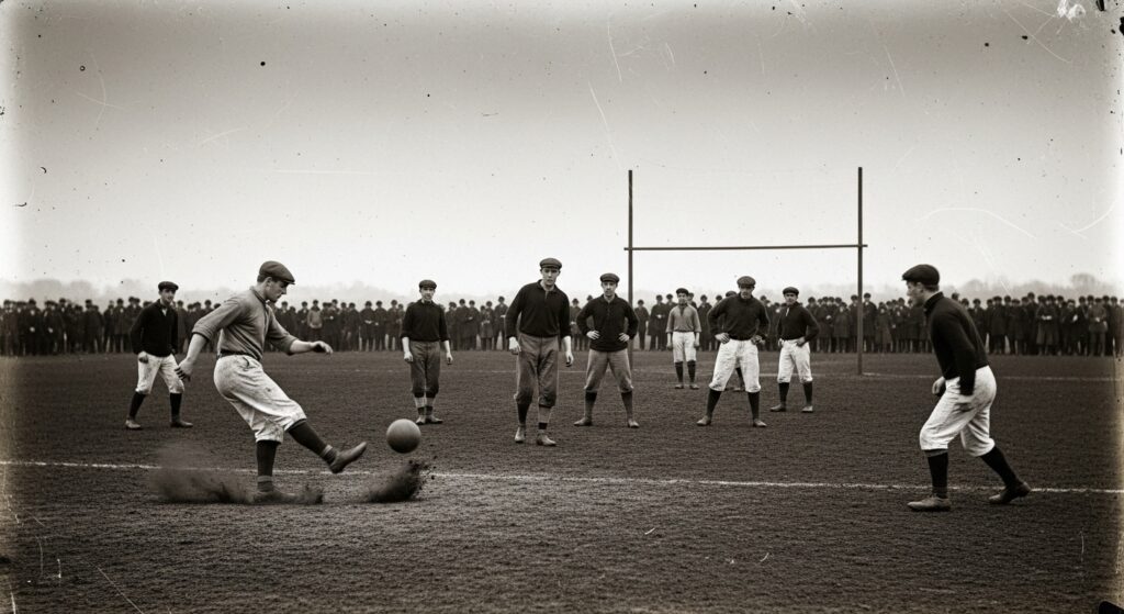 19th-century association football match in England.