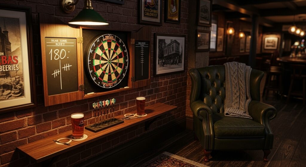 pub dart setup with correct distance and height